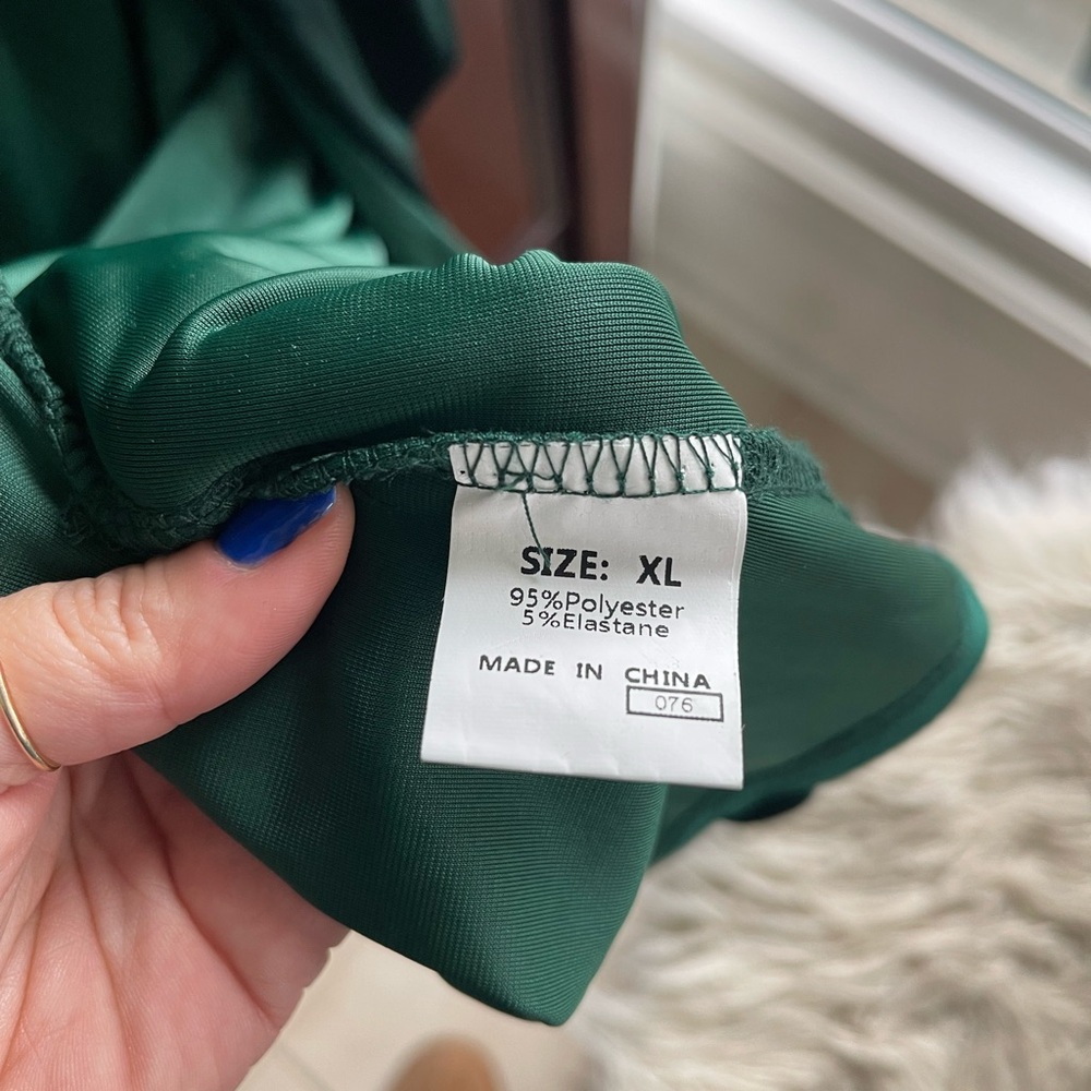 Emerald Green Velvet Long Duster Cardigan - Picture 4 of 4